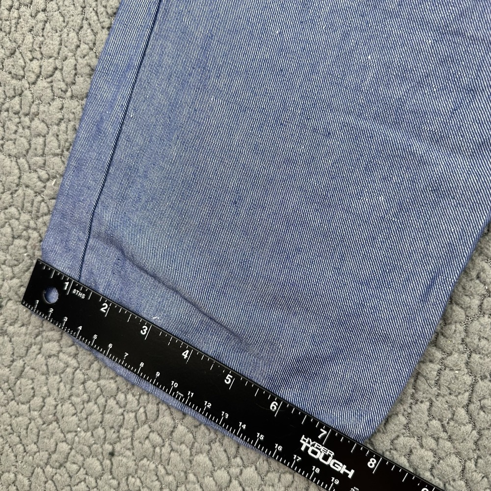 Tommy Hilfiger Slim Fit Men's Linen Blend Chinos Sz 36W/30L Light Blue - Picture 7 of 8